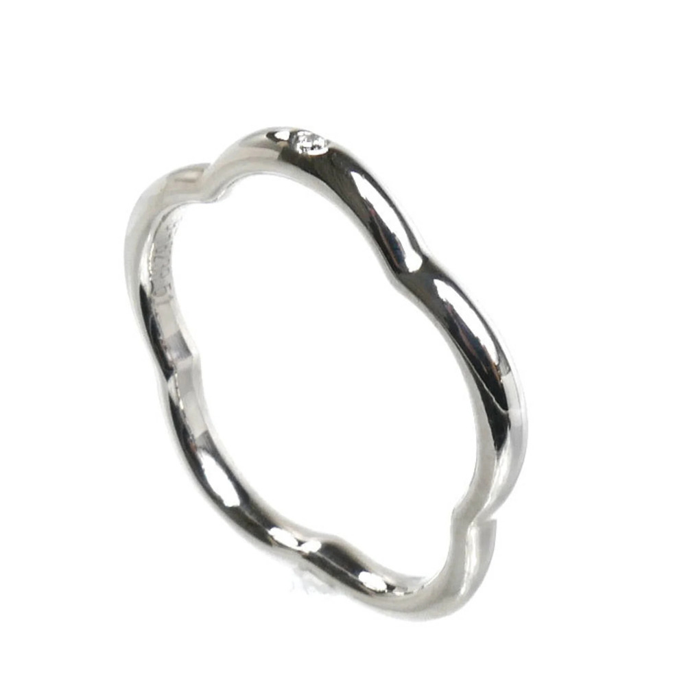CHANEL 18k Silver Diamond Ring - Picture 2 of 7